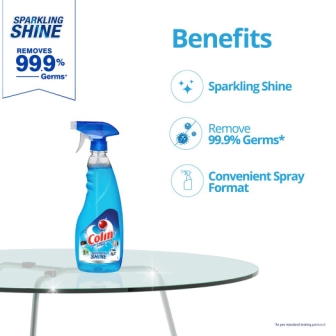 Colin Glass and Surface Cleaner Spray with Shine Boosters - 500 ml