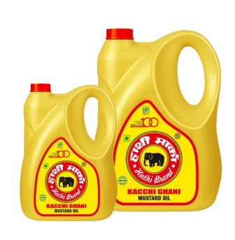 Elephant Brand Hathi Marka Kacchi Ghani Mustard Oil - 5L